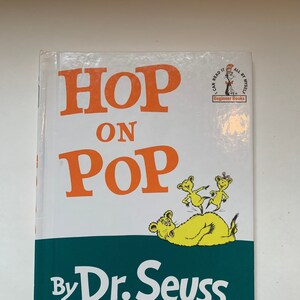 Vintage Hop on Pop von Dr. Seuss, das einfachste Seuss für die Kleinsten, Dr. Seuss Buch Club Edition, Kinderbuch, Dr. Seuss Buch, Vintage Dr Seuss