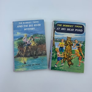 Vintage die Bobbsey Twins am Big Bear Pond und die Bobbsey Twins und das Big River Mystery von Laura Lee Hope, Vintage Bobbsey Twins Books