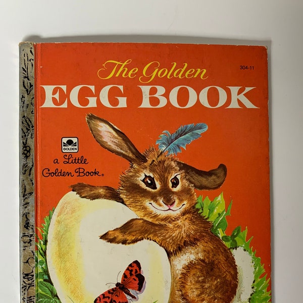 The Golden Egg Book A Little Golden Book 1975, Vintage The Golden Egg Book, Kids Book, Vintage Kids Book, Easter Egg, Easter Book, Bunny