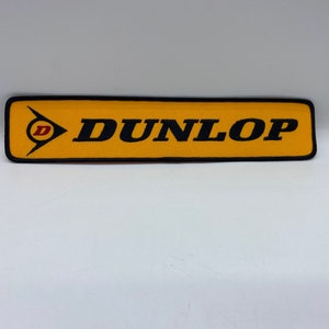 Dunlop Patch, Dunlop Tires Patch, 9” Vintage Dunlop Patch, Large Dunlop Patch, Dunlop Tennis Badge, Dunlop Racing Patch, Dunlop Golf Patch