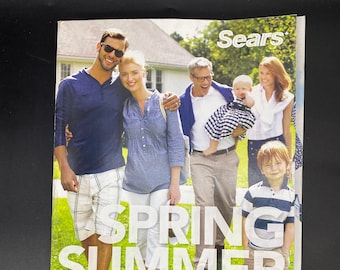 Sears Spring Summer Catalogue, Catalog with wear, Vintage Spring Summer Catalogue, Sears Spring Summer 30’ 2 E Catalogue, Spring Summer Sear