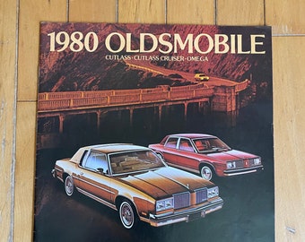 1980 Oldsmobile Cutlass, Cutlass Cruiser, Omega Händler Brochure, 1980 Oldsmobile Brochure, 80 Oldsmobile Lineup Brochure, Olds Car Brochure