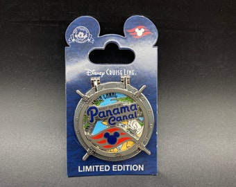 Disney Cruise Line Panama Canal Donald Duck Pin, Donald Duck Ship Wheel Pin, Limited Edition Disney Cruise Line Panama Canal Donald Duck Pin