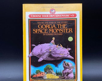 Le monstre de l'espace Gorga par Edward Packard Choisissez votre propre aventure 5, 1982 Gorga le monstre de l'espace Broché Choisissez votre propre aventure