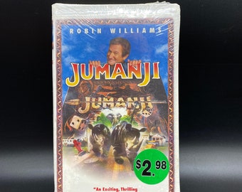 Jumanji VHS, Sealed Jumaji VHS, 1996 Jumanji Vhs, Robin Williams Jumanji Vhs, Jumanji New Old Stock Vhs, Jumanji Movie VHS, Vintage Jumanji