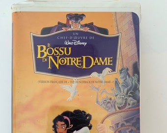 The Hunchback of Norte Dame French, Walt Disney, Le Bossu de Notre-Dame 90’s VHS, French Version The Hunchback of Notre-Dame, French Disney