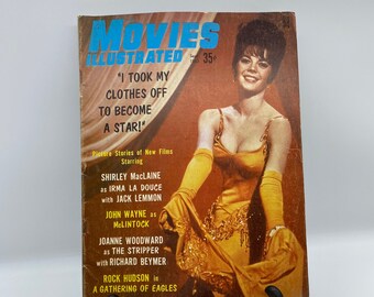 Movies Illustrated Sept. 1963, Natalie Wood Cover on Movies Illustrated 1963, Vintage Movies Illustrated Natalie Wood Cover 1963, Nat Wood