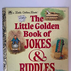 Vintage Little Golden Book of Jokes & Riddles, A Little Golden Book, Children’s Joke Book, Vintage 1983 Joke Book, Kids Joke Book, Joke Book
