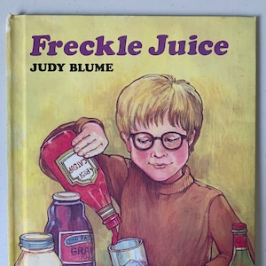 Vintage Freckle Juice, Judy Blume, Weekly Reader Books, 1971 Judy Blume, Freckle Juice Book, Judy Blume Book, Kids Book, Vintage Kids Book