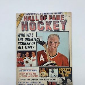 Vintage Hall of Fame Hockey 1973 Magazine, Collectors Edition Hall Of Fame Hockey Vol. 1 nr. 2 herfst 1973, vintage 1973 Hull Hockey Magazine