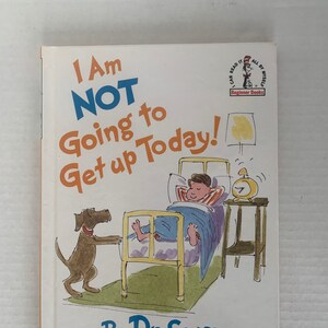 Vintage Dr. Seuss Ich werde nicht heute aufstehen Buch, Vintage 1987 Dr. Seuss Buch, James Stevenson, Vintage Dr. Seuss wird nicht aufstehen