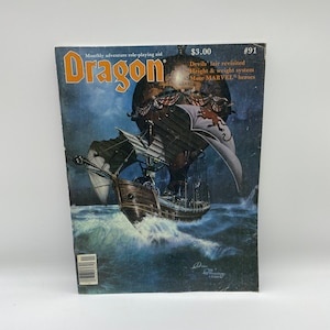 Vintage Dungeon and Dragons Magazine Issue 91 November 1984, Dragon Magazine Vol. IX No. 6 November 1984, Advanced Dungeons and Dragons 1984