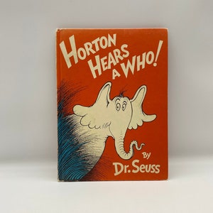 Vintage Horton hört ein Hu! Von Dr. Seuss, 1954 Horton Hears A Who 8 "x 11" Buch, 1954 Dr. Seuss Horton Hears A Who, Vintage Dr. Seuss Book