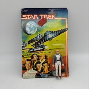 Vintage Star Trek Mego 1979 Lila 3.75” Poseable Action Figure, New Old Stock Star Trek Lila 3 3/4” Fully Poseable Action Figure, Star Trek