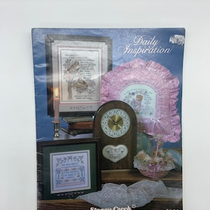 Vintage dagelijkse inspiratie Stoney Creek collectie Cross Stitch Patterns Book 65, 1989 Daily Inspirations Cross Stitch Pattern Book 65, Quote