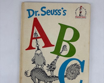 Vintage Dr. Seuss’s ABC Beginner Books, Grolier Book Club Edition, Dr. Seuss ABC’s Book, Vintage kids book, Dr Seuss Book, Vintage Dr Seuss