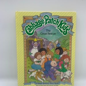 Vintage Cabbage Patch Kids The Great Rescue, 1984 Cabbage Patch Kids, geschreven door Kathleen N. Daly, A Parker Brothers Story Book, Bunny Bees