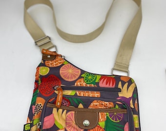 Vintage Lily Bloom Tropical Turtle Flower Crossbody Purse Lily Bloom Turtle Crossbody With Adjustable Strap Lily Bloom Large Crossbody Bag Etsy UK