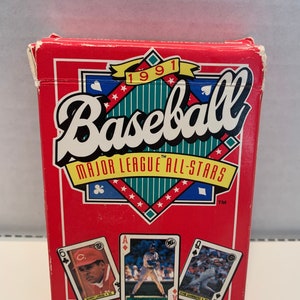 All-Stars da Liga Principal de Beisebol de 1991, Cartas de Jogo Padrão da MLB, Foto do Jogador da MLB com Logotipo do Clube e Estatísticas do Jogador, All-Stars da MLB 1991, mlb