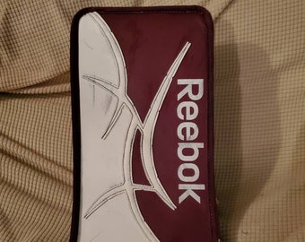 Reebok Burgundy PZ Goalie Blocker, Rebook Revoke PZ Goalie Blocker, Burgundy Reebok Revoke PZ Goalie Blocker, Reebok Pz Goalie Blocker