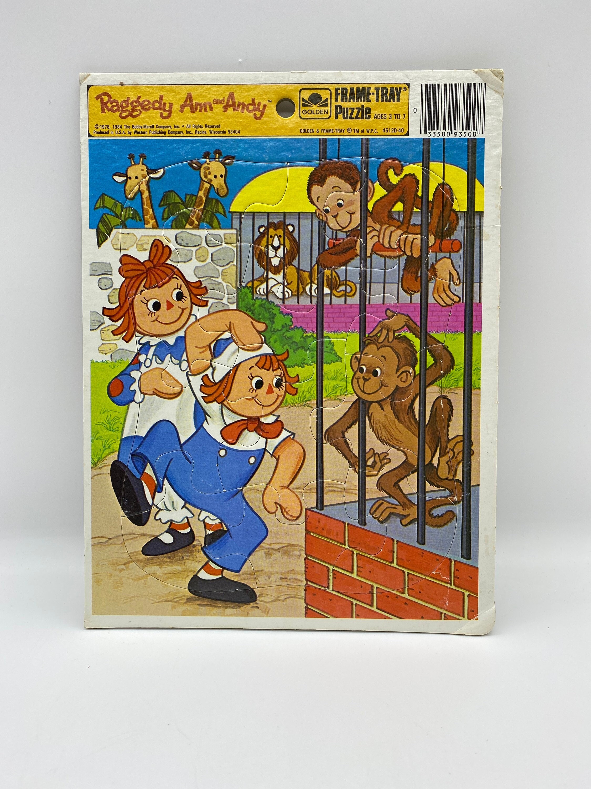 ヴィンテージ ラガディ アン アンド アンディ フレームトレイ パズル