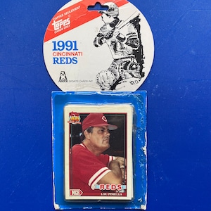Cartes Cincinnati Reds Topps 1991, cartes ARKTOS Sports 1991 Cincinnati Reds NOS, cartes 91 Cincinnati Reds Topps scellées, cartes Cincinnati Reds