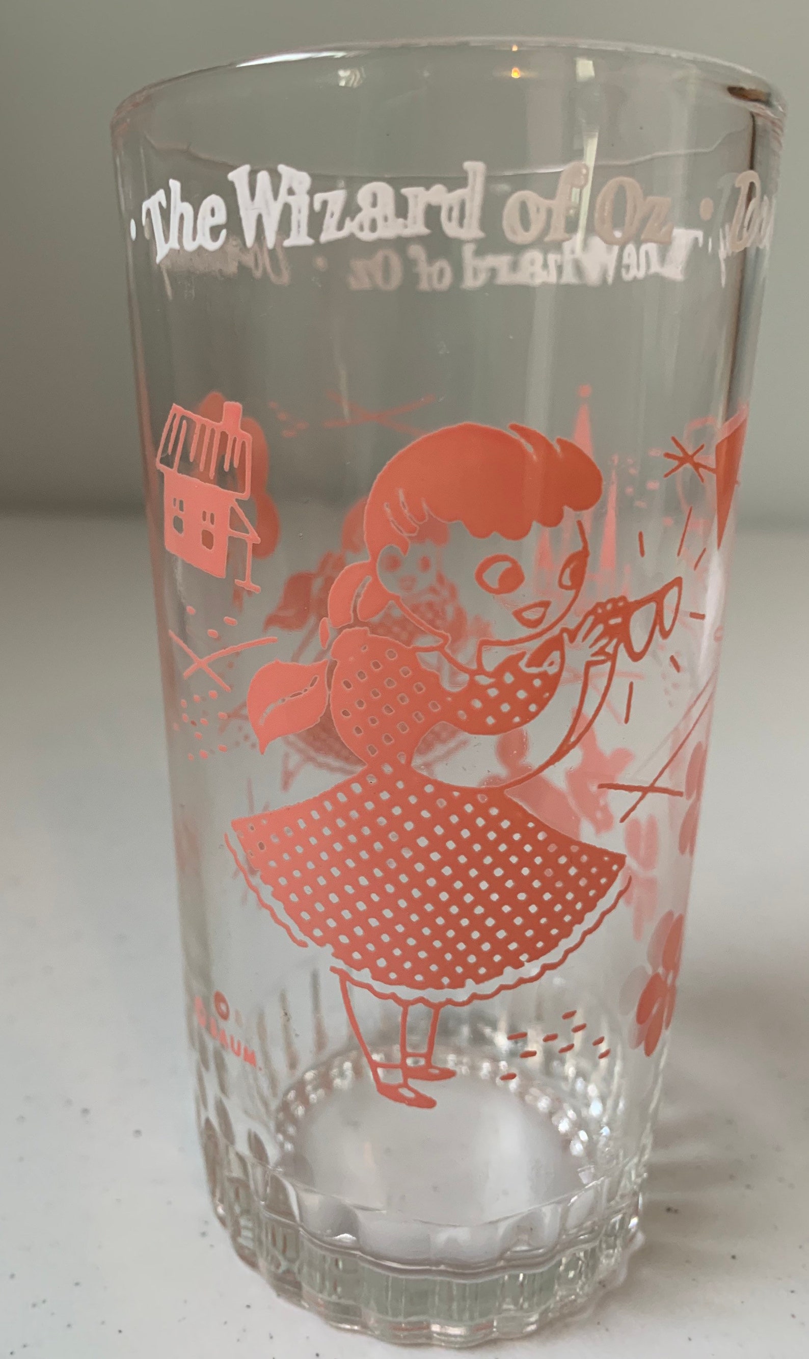 Vintage the Wizard of Oz Dorothy Water Glass Dorothy Drinking Etsy
