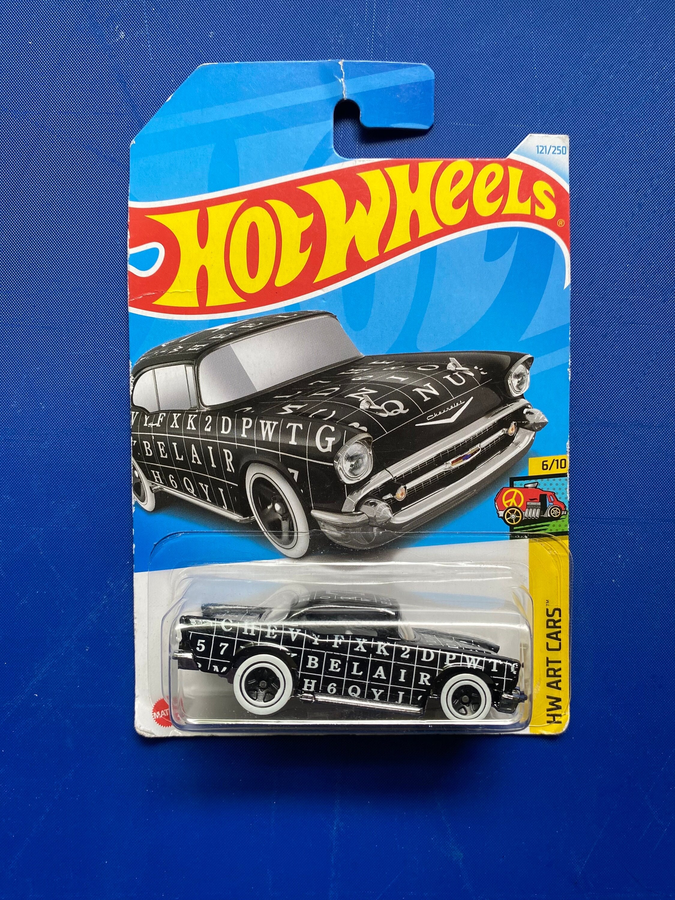 Hot Wheels 57 Chevy HW Art Cars Sealed, Hot Wheels Alphabet