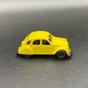 Vintage Mini Citroën 2CV 1 3/4” Made in W. Germany, 1 3/4” Citroën 2CV Made in West Germany, Mini Plastic Citroën 2CV Car Made W. Germany