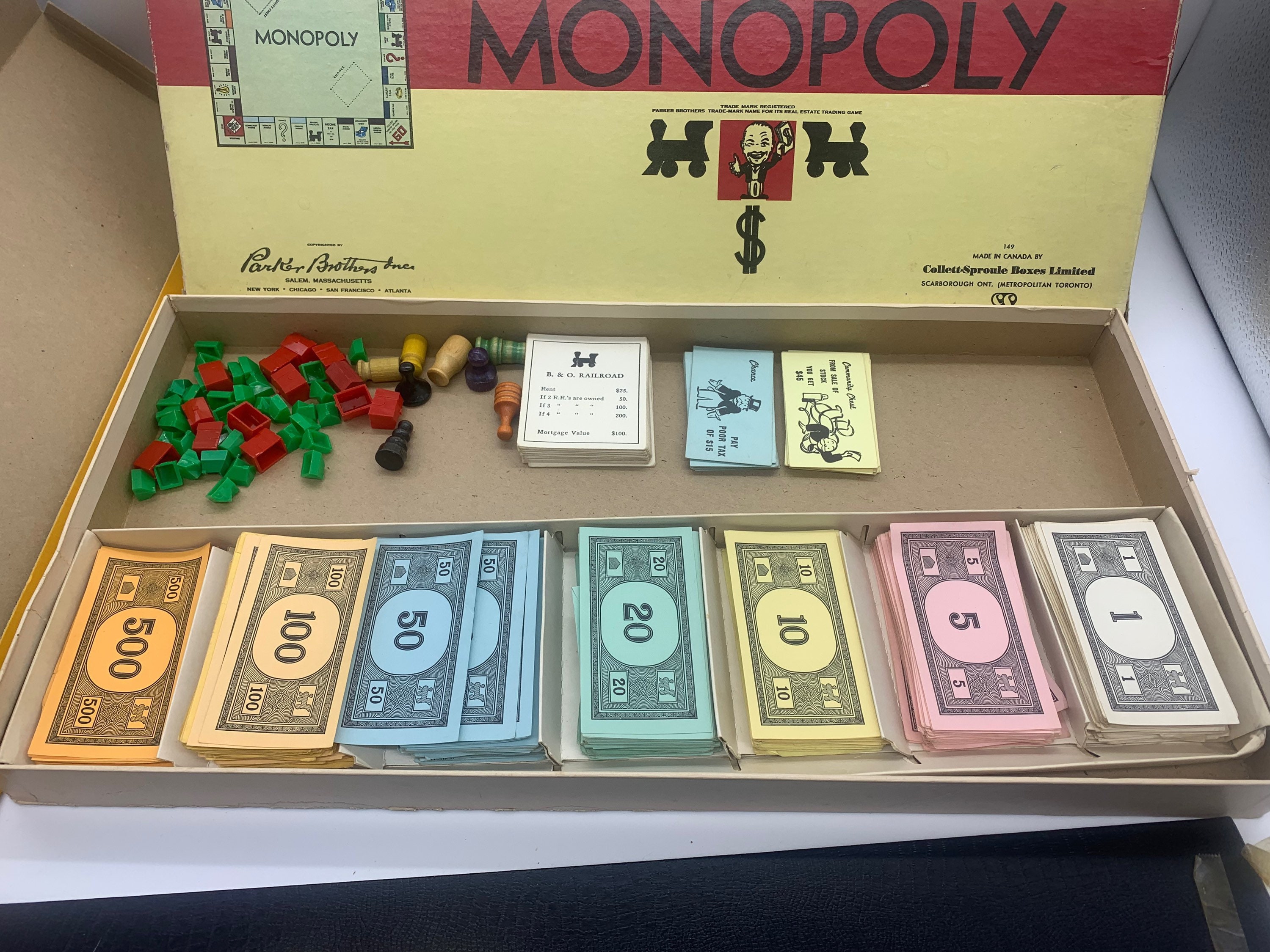 Vintage Monopoly Game 1946 Monopoly Wooden Game Pieces Etsy Canada
