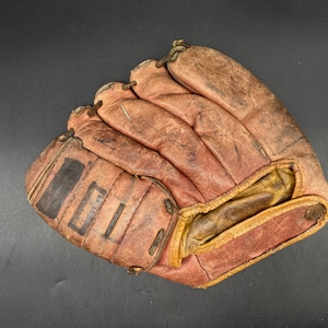 Vintage Cooper Weeks Kinder Baseball Handschuh, Cooper Weeks Echter Rawhide Kinder Baseball Handschuh, Vintage Cooper Weeks Baseball Handschuh