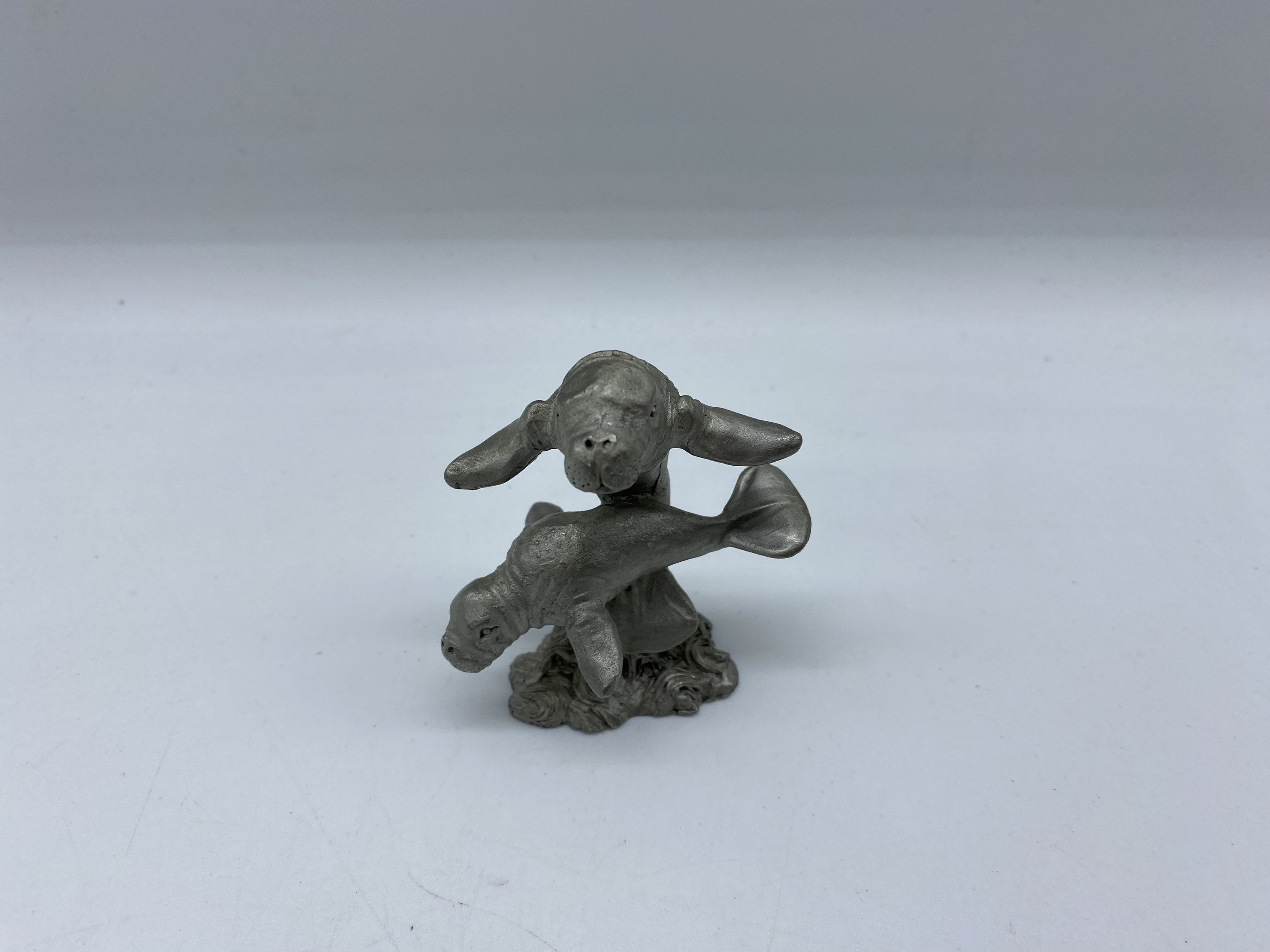 Vintage Spoontiques Pewter Manatees Figurine Spoontiques Etsy