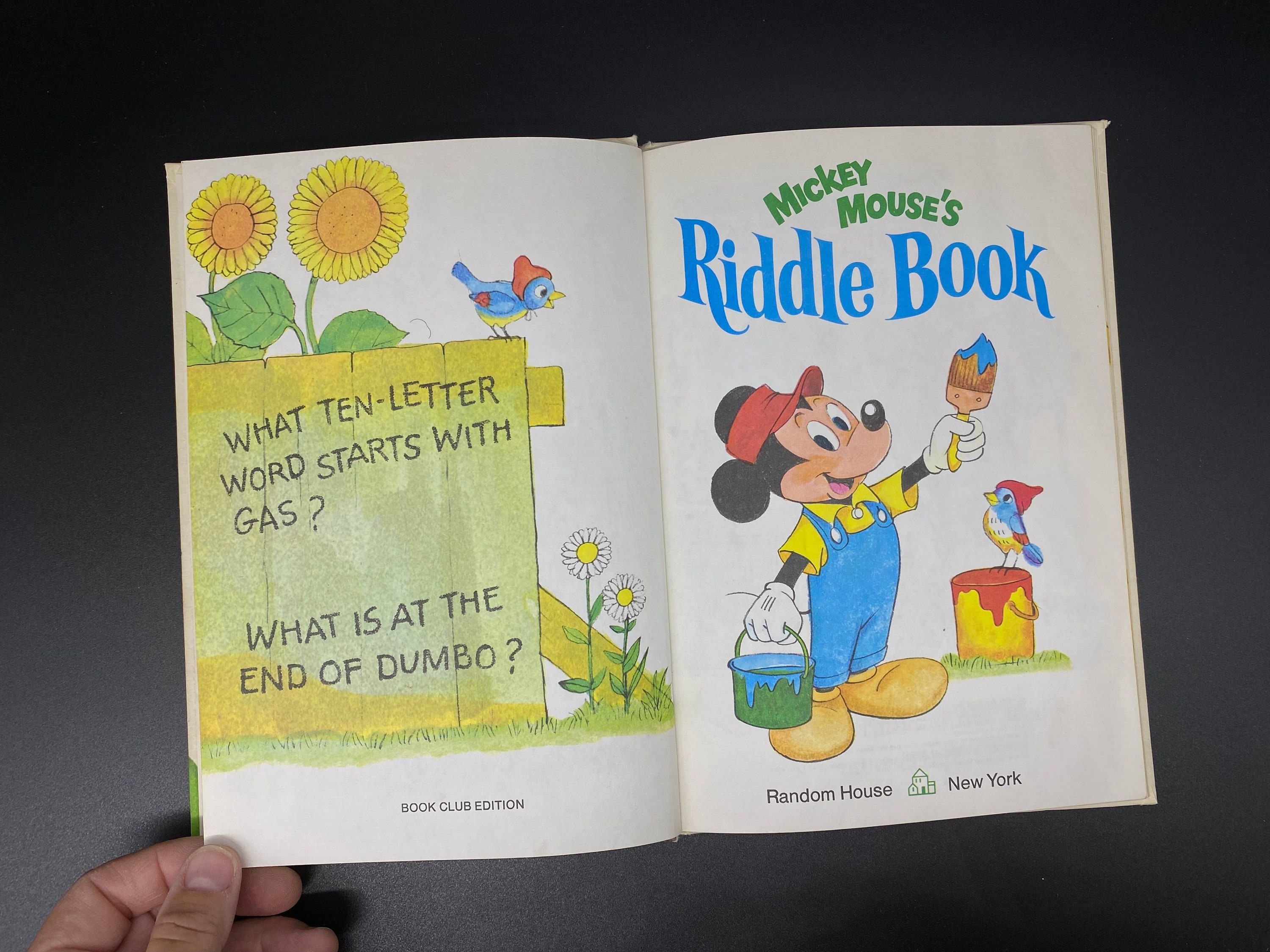 Mickey Riddle University Walt Disneys Mickey Mouse’s Riddle Book, Disneys Wonderful World of ...