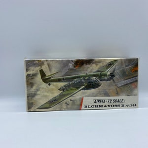 Vintage Airfix-72 Schaal Blohm & Voss B.v.141 Model Kit, New Old Stock Airfix-72 1/72 Schaal Kit Series 3, 1971 Airfix 72 Schaal Model Kit