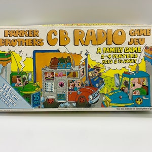 Vintage Parker Brothers CB Radio Game, Jeu Radiophonique BC De Parker Brothers, 1976 CB Radio Brettspiel, 33 1/3 U/min Cb Schallplatte enthalten, Cb