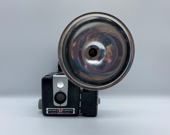 Kodak Brownie Hawkeye Camera Flash Model With Kodalite Flasholder