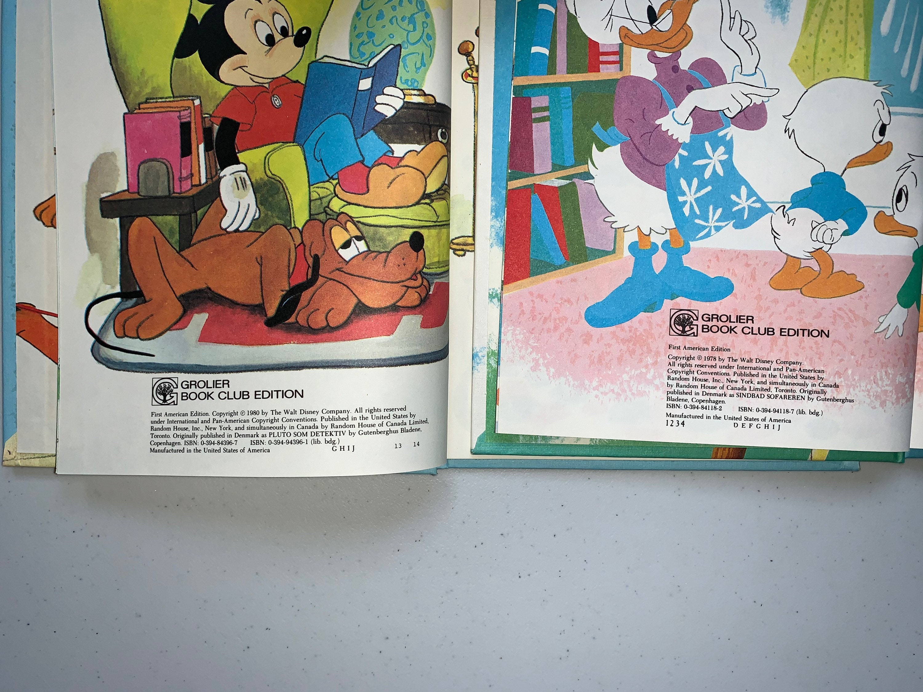 Walt Disney Collection of 6 Books, 70's-80's Walt Disney Books, 6