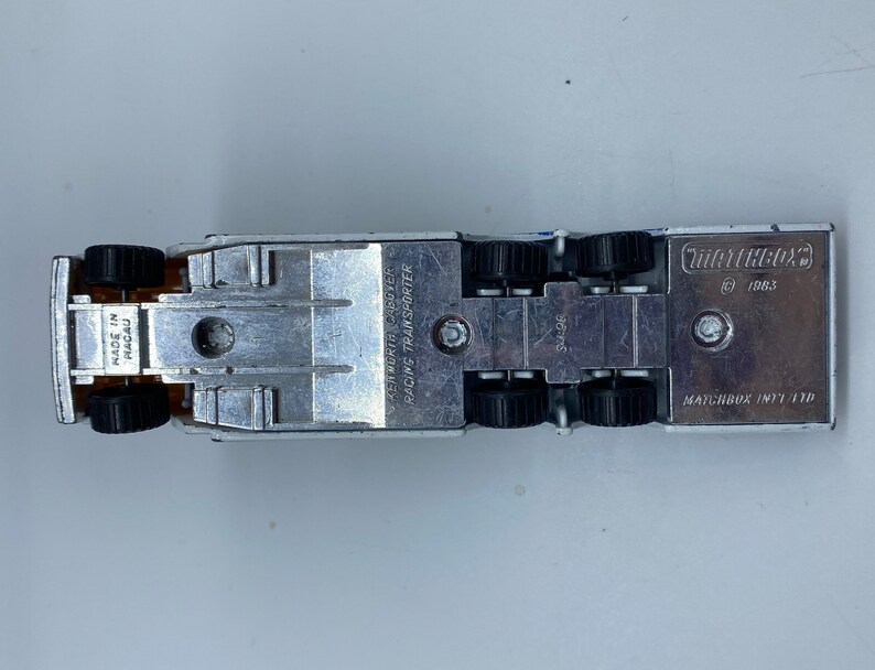 1983 Matchbox Kenworth Cabover Racing Transporter, 1983 Matchbox ...