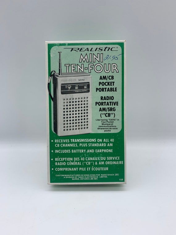 Radio portatile tascabile Mini Ten Four AM/CB realistica, come nuova Radio  Shack Ten Four Mini CB portatile, radio CB modello realistico vintage  12-606 -  Italia