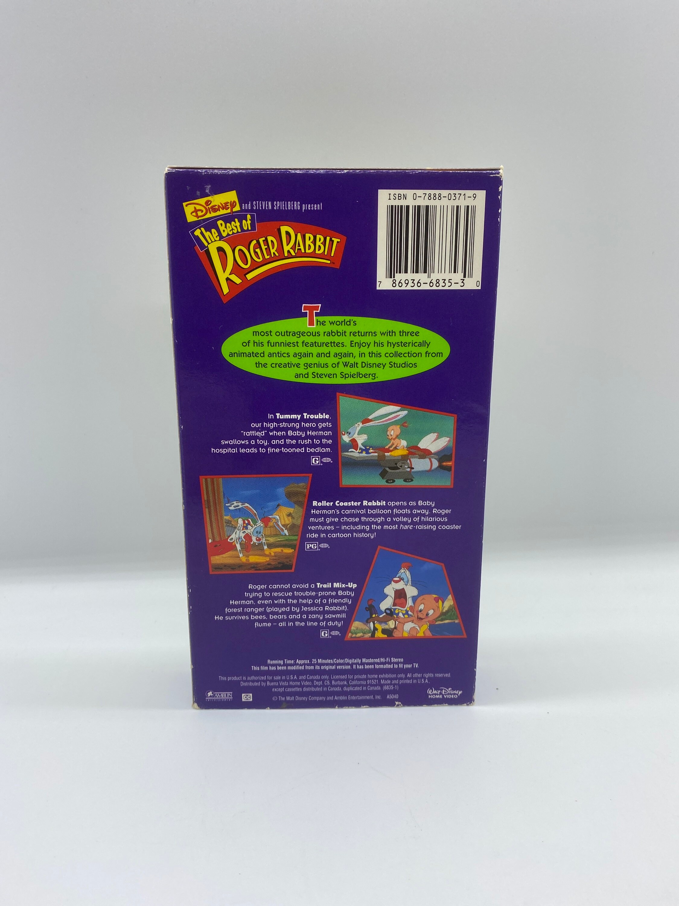 Vintage the Best of Roger Rabbit VHS, Disney and Stephen Spielberg ...