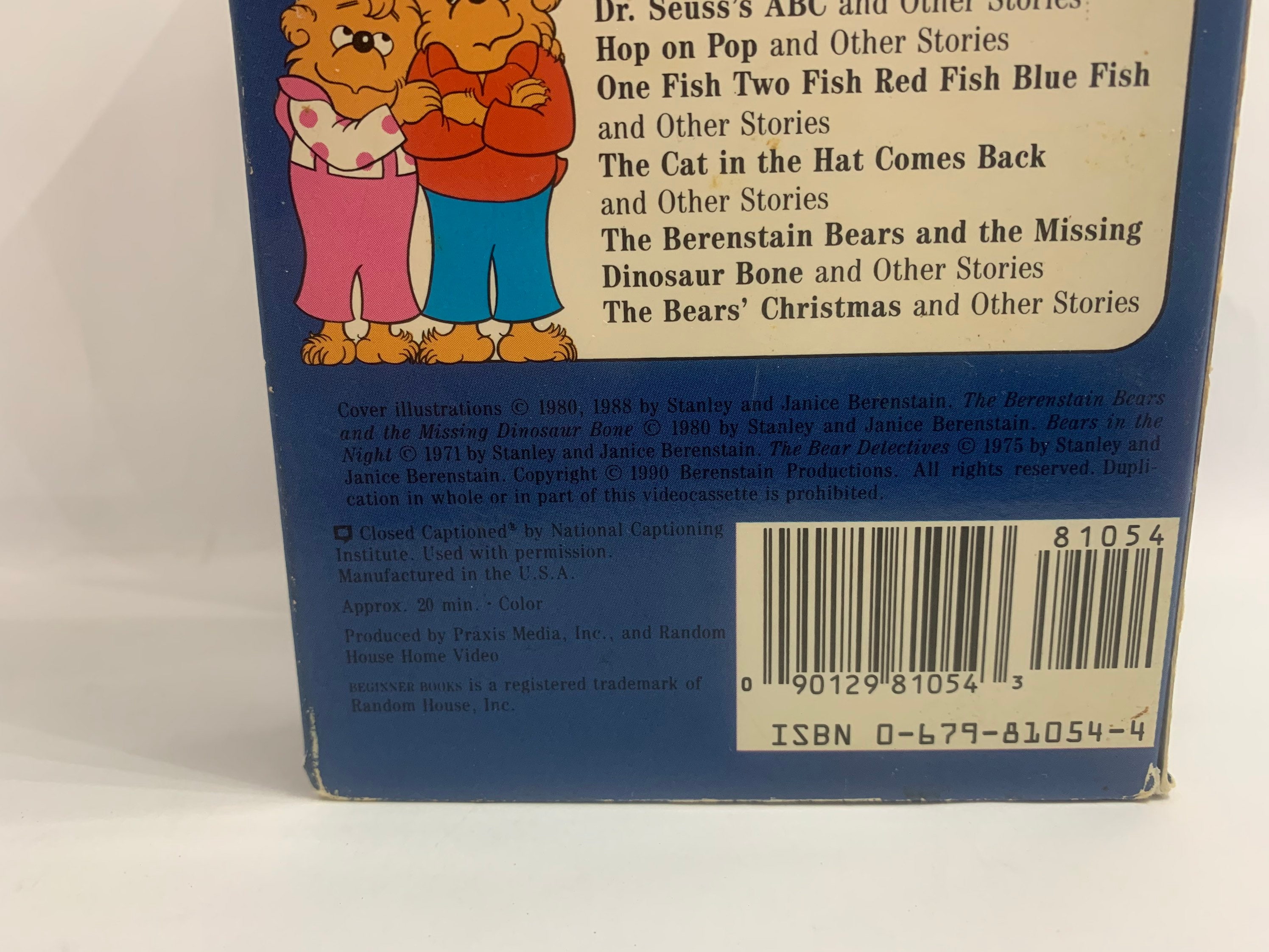 Vintage Dr. Seuss VHS Beginner Book Video One Fish Two Fish Etsy Canada