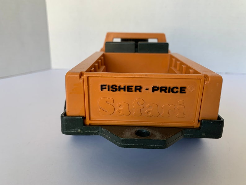 Jeep Safari Fisher-Price Vintage 1975 - Avec Remorque Et Tente - Occasion - Fabriqué Aux USA