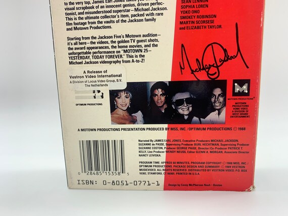 Vintage Michael Jackson the Legend Continues VHS 1988