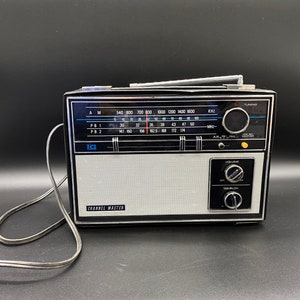 Rare Channel Master modèle 6255 AM-PB1-PB2- 3 bandes avec météo préréglée, vintage Channel Master 6255 radio 3 bandes, radio master 3 bandes