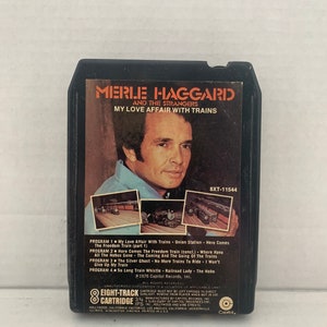 Merle Haggard i nieznajomi Mój romans z pociągami, Merle Haggard 8 Track, 1976 Merle Haggard 8 Track, Vintage Merle Haggard 8 Track