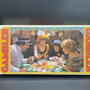Vintage GAMBLER Parker Brothers Board Game 1975, Gambler Board Game, Gambling Game, Vintage Gambler Board Game, Family Game night, Gambler