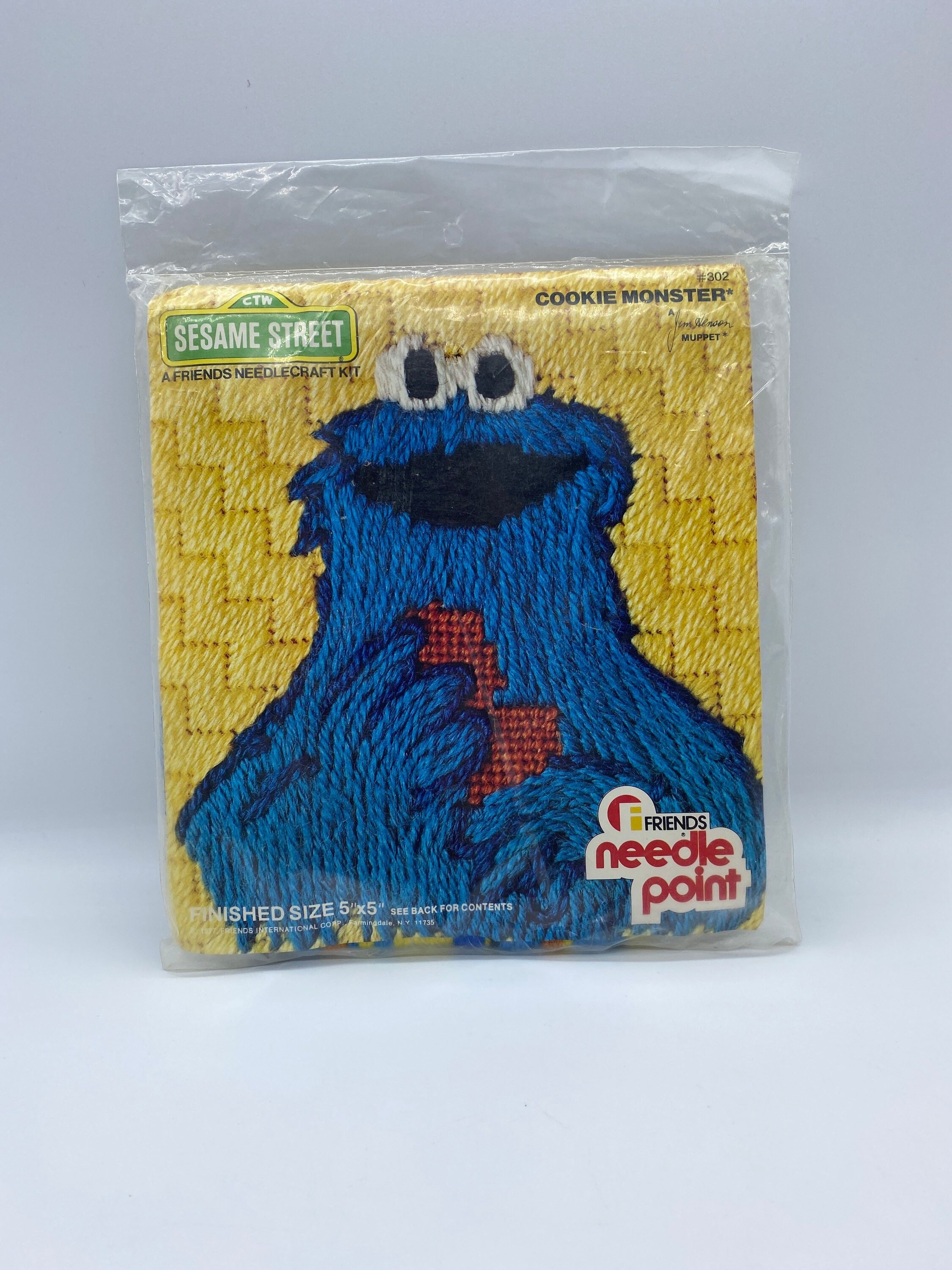Krümelmonster Cookie Monster Sesamstrasse Aufnäher Patch Bügelbild