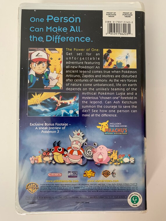 2000 Pokemon The Movie 2000 Print Ad/Poster Ash Pikachu Official