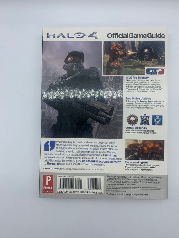 Halo 4 Collector's Edition Prima Official Strategy Guide With MLG