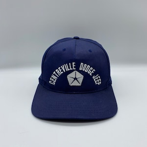 Centreville Dodge Jeep Snap Back Hat, Dodge Jeep Trucker Hat, Centreville Dodge Jeep Trucker Snap Back Hat, Blue Dodge Jeep Snap Back Hat